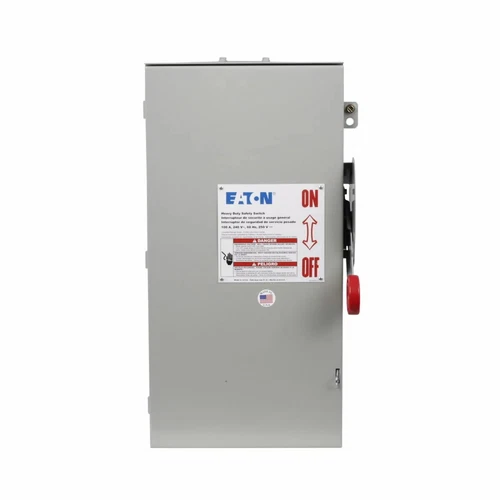 EATON DH363FRK Heavy Duty Fusible Safety Switch 600 VAC 100 A 40 HP 75 HP TPST