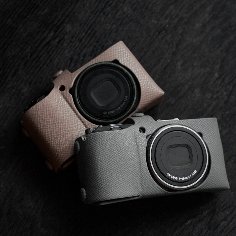 Funda protectora de cuero real para cámara para Ricoh GR2 GR3 GR3x HDF Foto 2 de 4