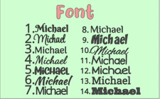CUSTOM TEXT Vinyl Decal Tumbler Sticker Personalized Cup Name 5" length