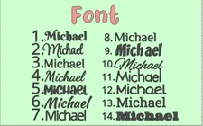 CUSTOM TEXT Vinyl Decal Tumbler Sticker Personalized Cup Name 5" length