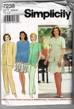 Simplicity 7238 Misses Top Pants Skirt Sizes 18-22 UNCUT FF