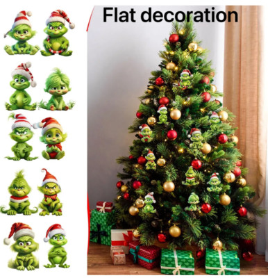 3 inch Christmas Grinch Ornaments Xmas Tree Hanging Decoration Figure Pendant