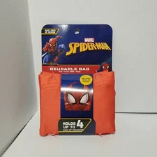 Marvel Spiderman  XL Reusable Grocery Shopping Bag with Pocket 23"x 16.5" **New*