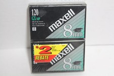 NEW 2 Packs Maxell 8mm GX-MP High Quality 120min Camcorder Video Cassette Tape