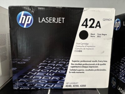 NEW OEM HP 42A Black Toner Cartridge  (Q5942A)
