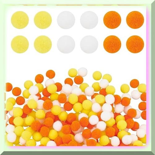Colorful Fluffy Pompom Party Pack - 1800 Small 10mm Pom Poms for DIY Arts, Craft - Imagen 7 de 7