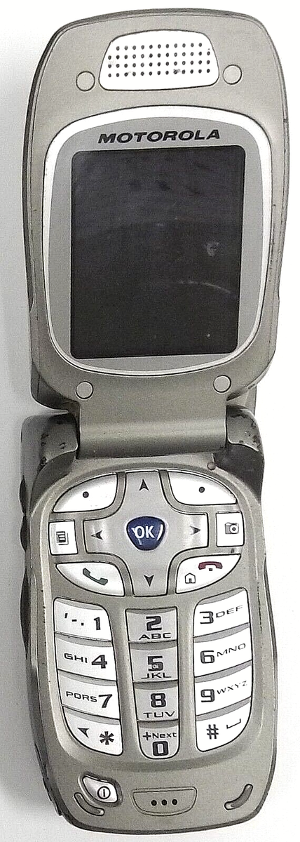 Motorola i850 - Gray and Black ( Nextel ) Rare iDEN Flip Phone