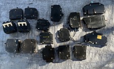 Lot of 17 vintage circuit breakers - Heinemann, Square D, Cutler-Hammer see desc