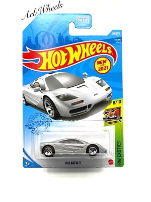 2021 Hot Wheels McLaren F1 Sports Car (Silver) - HW Exotics 235/250