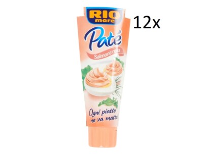 12x Rio Mare Patè Salmone rosa Lachs Thunfischcreme 100g Streichfähige
