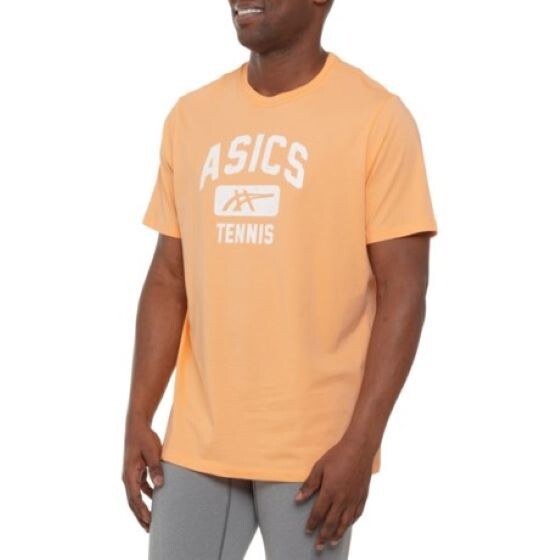 NEW ASICS Tennis Graphic T-Shirt - Short Sleeve | Summer Dune | 2XL | $25.00 AUC