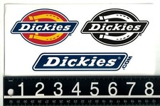 Dickies Sticker Sheet 8.25 in x 4 in Three Decal Sheet