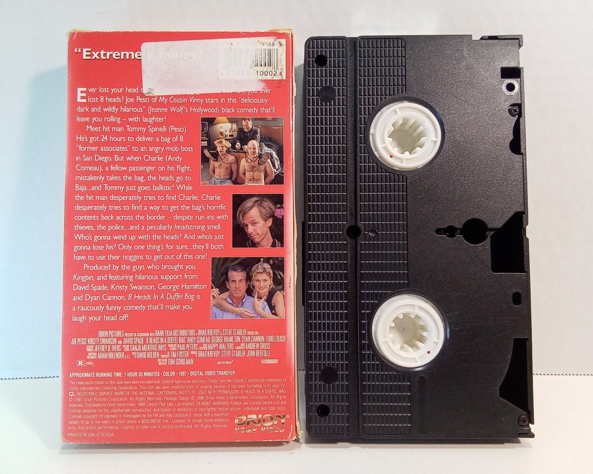 8 Heads in a Duffel Bag VHS, Joe Pesci, David Spade, Kristy