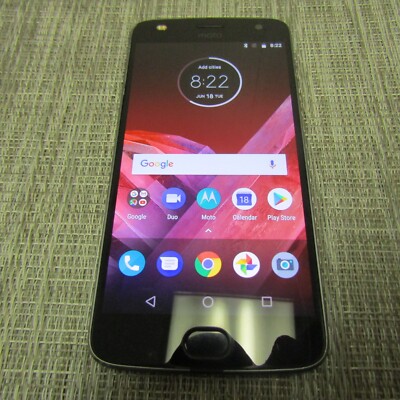 MOTOROLA MOTO Z2 PLAY (UNKNOWN CARRIER) CLEAN ESN, WORKS, PLEASE READ!! 64279