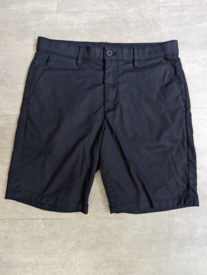 Calvin Klein Slim Fit Infinite Flex Waist Shorts Size 31 Navy Blue