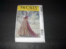 McCall's Pattern 7826 Misses' Angela Clayton Historical Dress/Costume 14 22 Unc