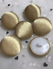 <!--F#f_0-->Aussie Made! 6 X 23 mm GOLD Satin Covered Shank Buttons<!--F/-->