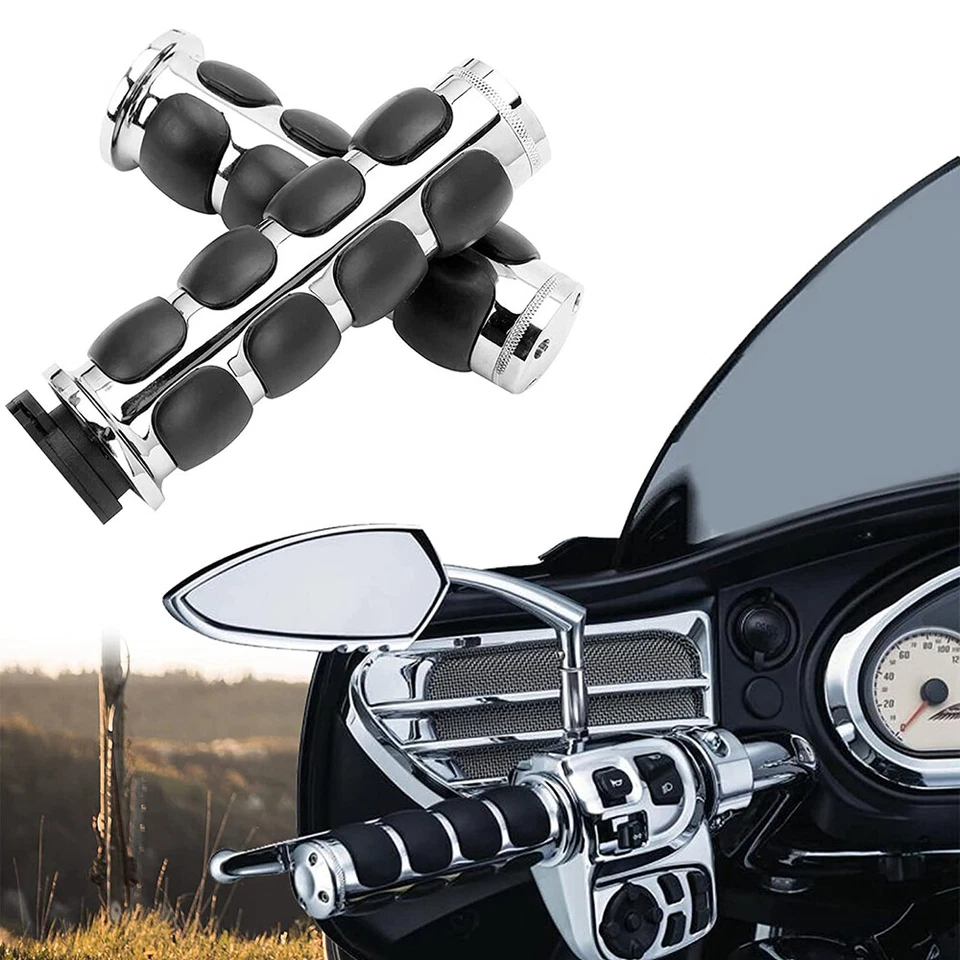 Empuñaduras de manillar de motocicleta de 1 pulgada y 25 mm para Honda Goldwing GL1000 1100 1200 1800 Foto 2 de 4