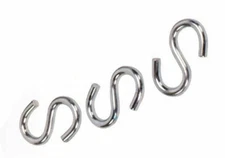 3 Pack S Hooks for Down Guy Wire Attachment
