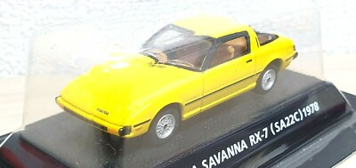 1/64 Konami 1978 MAZDA SAVANNA RX-7 SA22C YELLOW diecast car model