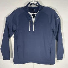 Zero Restriction Tour Series 1/2 Zip Pullover Jacket Mens Size Large Navy Blue