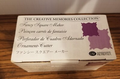 Square Maker Paper Creative Memories Fancy Square Maker Paper Punch NEW in Box | eBay