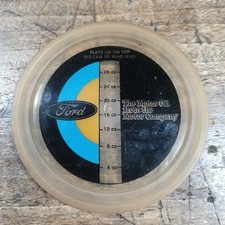 Vintage FORD MOTOR CO Gas Oil Plastic Lid Can Measurement Advertising VGC