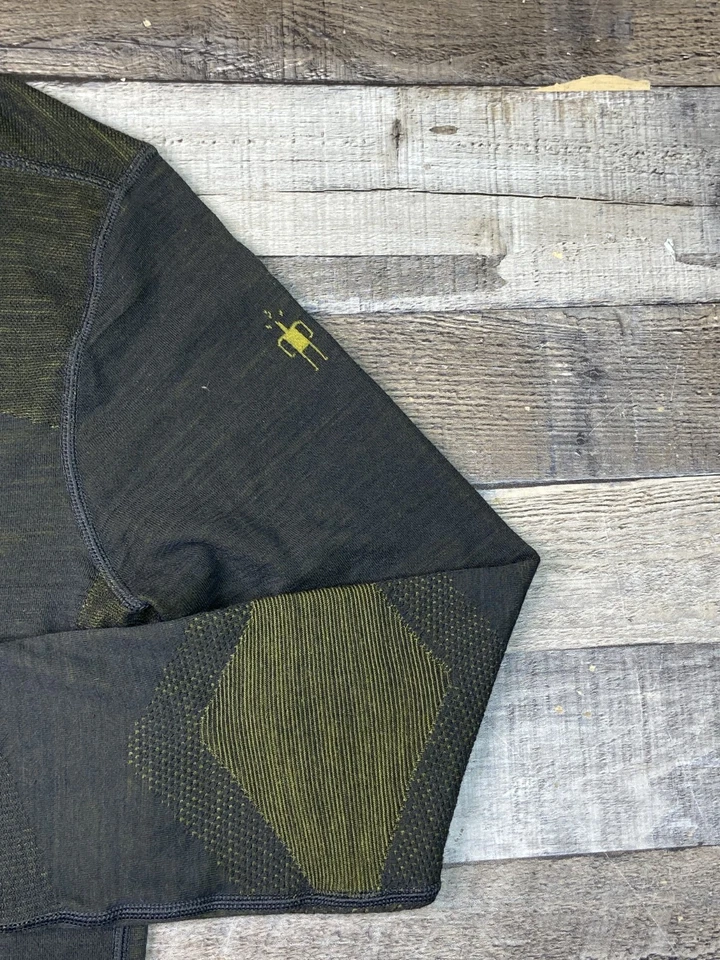 Camisa Top Smartwool Para Hombre L Intraknit 200 Lana Merino Capa Base Térmica Gris Foto 3 de 4