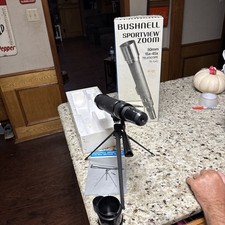 Bushnell Sportview Zoom 50mm 15x-45x Telescope 78-1545 With Tripod And Box