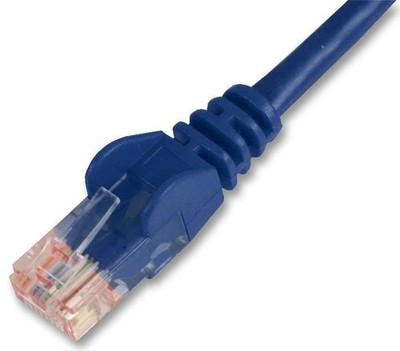 PRO SIGNAL - 0.5m Blue Cat5e Snagless UTP Ethernet Patch Lead