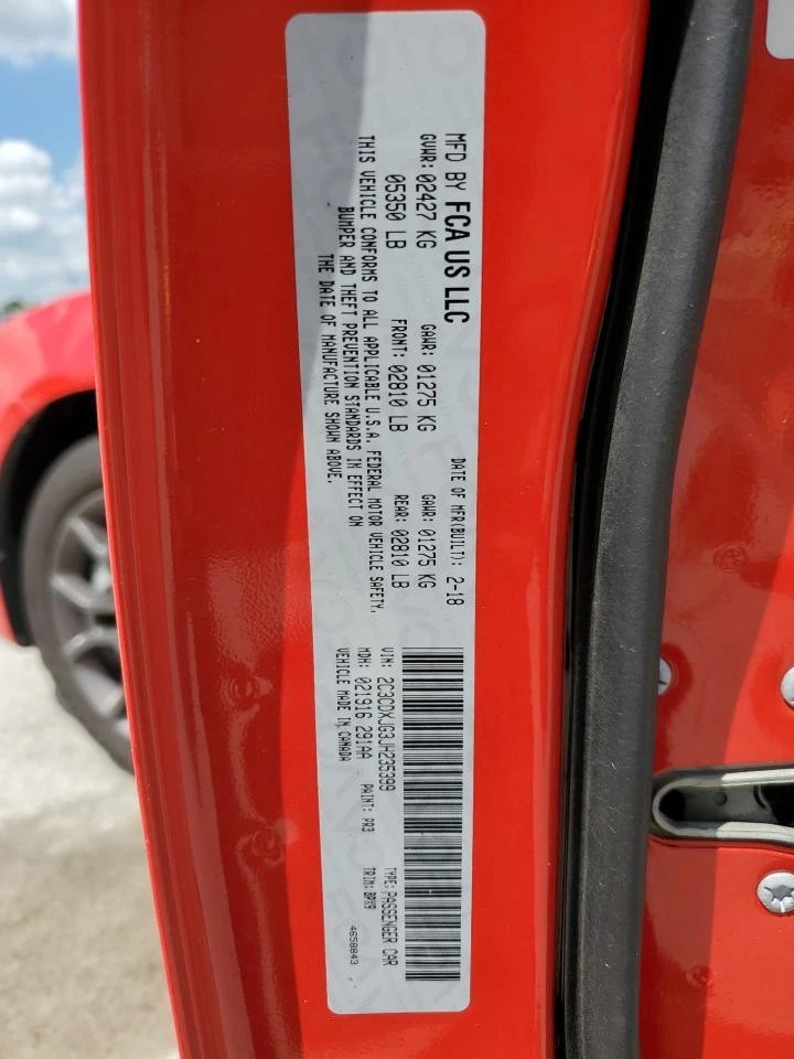 Used Front Right Door Interior Trim Panel fits: 2018 Dodge Charger Grade A - Imagem 4 de 4