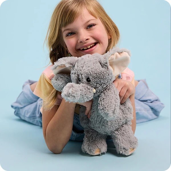 WARMIES Microwavable Elephant Plush Lavender Weighted Scente