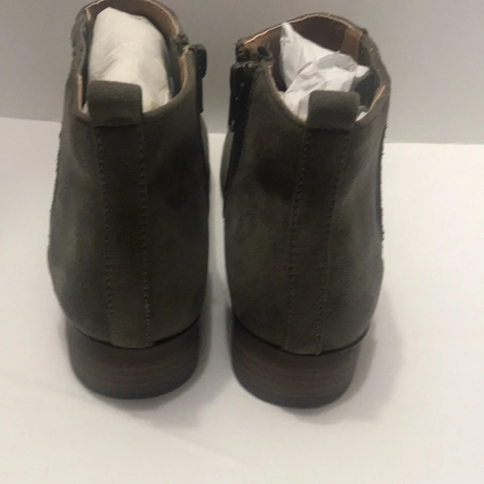 全新无标签 David Aaron 麂皮踝靴 7M 码 — 第 3/4 张图片