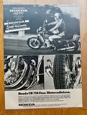 1976 Honda CB 750 Four Motorrad Oldtimer Vintage Ad Werbung Reklame K941