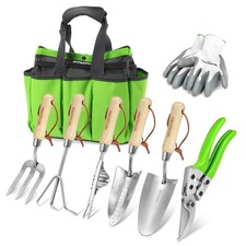 WORKPRO Garden Tools Set 8 Piece, Stainless Steel Heavy Duty