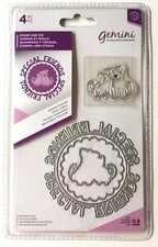 Gemini Circular Sentiment Stamp Die Set Crafters Companion Special Friends New