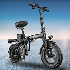 Bicicleta Eléctrica 14'' Plegable 400W 7,8AH Bicicleta Eléctrica Mini ebike Pedelec Hasta 25 km/h