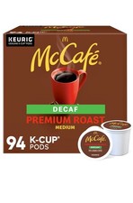 McCafe Decaf Premium Medium Roast K-Cup Coffee Pods, 94 ct. new 