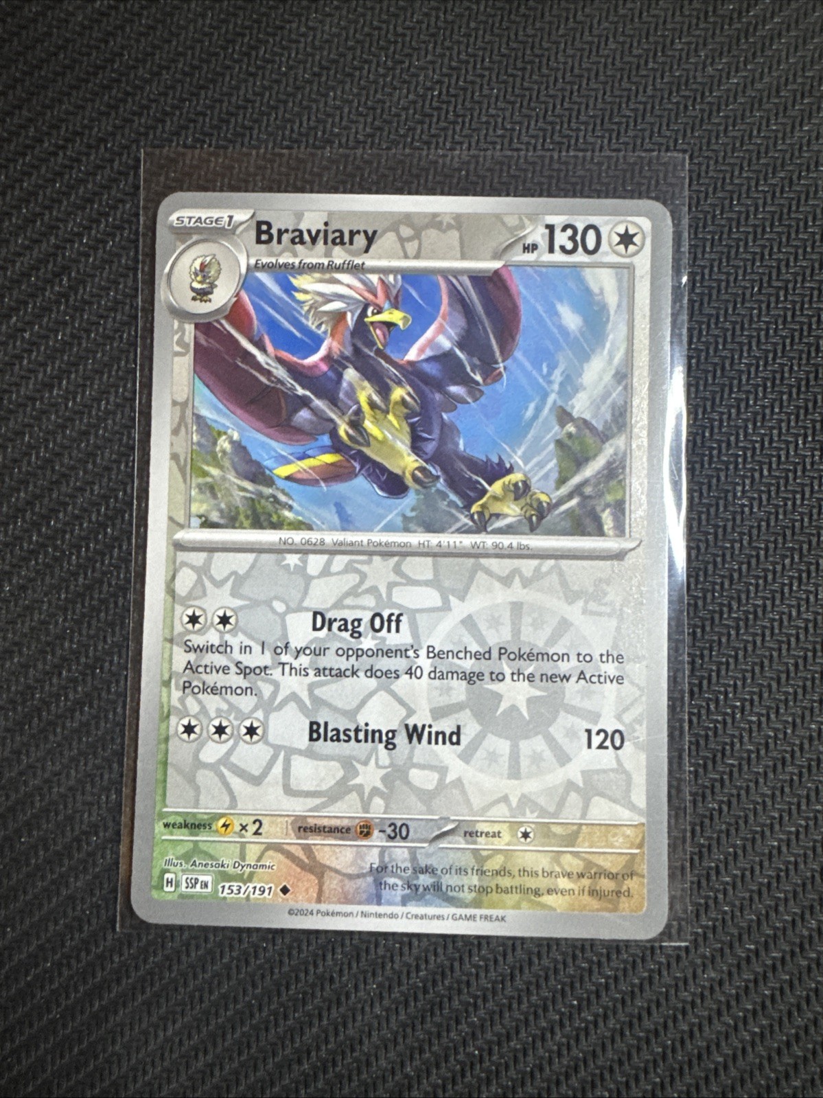 Braviary 153/191 Reverse Holo - LP-NM - Pokemon TCG Card