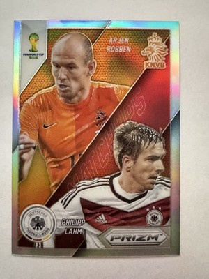 2014 Panini Prizm World Cup - Matchups Arjen Robben, Philipp Lahm #21 Silver