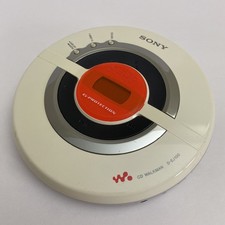 Sony D-EJ100PS Psyc Walkman Portable CD Player White/Orange - Tested RARE b