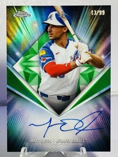 Matt Olson Chrome 2026 Green Diamond /99 Auto