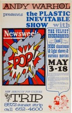 Warhol Velvet Underground 13" X 19" Reproduction Concert Poster archival quality