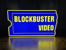 Blockbuster Video Logo LED Light Box Sign Lamp
