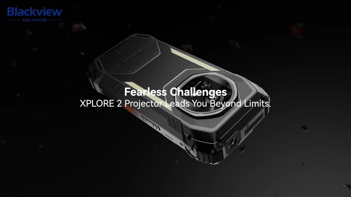 Blackview XPLORE 2 Projector 5G Rugged Phone Android 15 AI Mobile