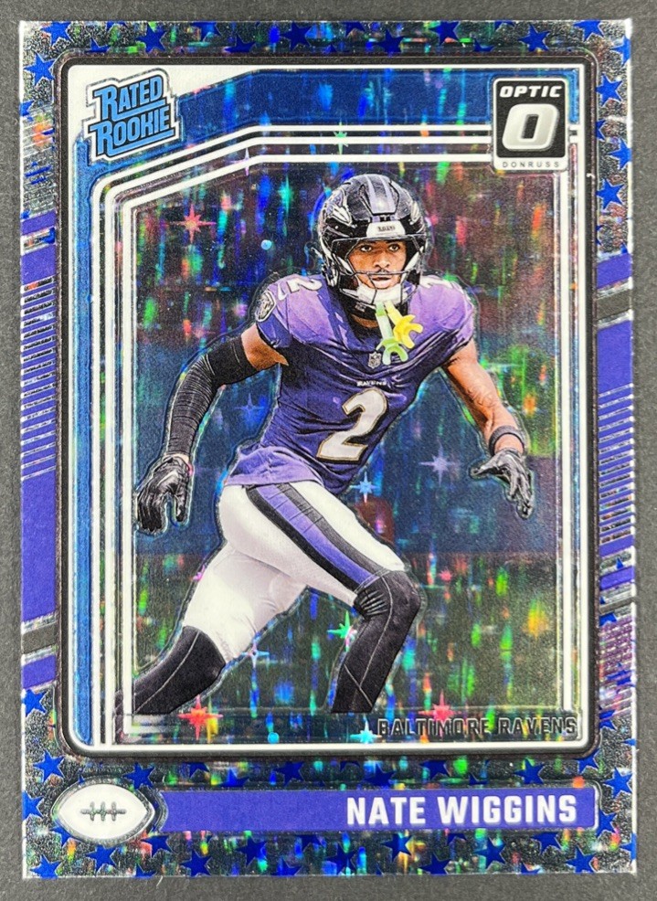 2024 Donruss Optic Rated Rookie - Nate Wiggins #281 Stars Emoji