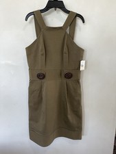 MILLY OF NEW YORK Sleeveless Dress Dark Green Women’s 8 Above Knee Length