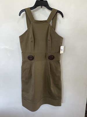 MILLY OF NEW YORK Sleeveless Dress Dark Green Women s 8 Above Knee Length