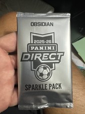 2025-26 Panini Obsidian Soccer White Sparkle Pack - 2 Cards #'d /11 SEALED