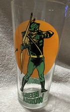Vintage 1976 GREEN ARROW Pepsi Super Series DC Comics Promotional Drinking Glass